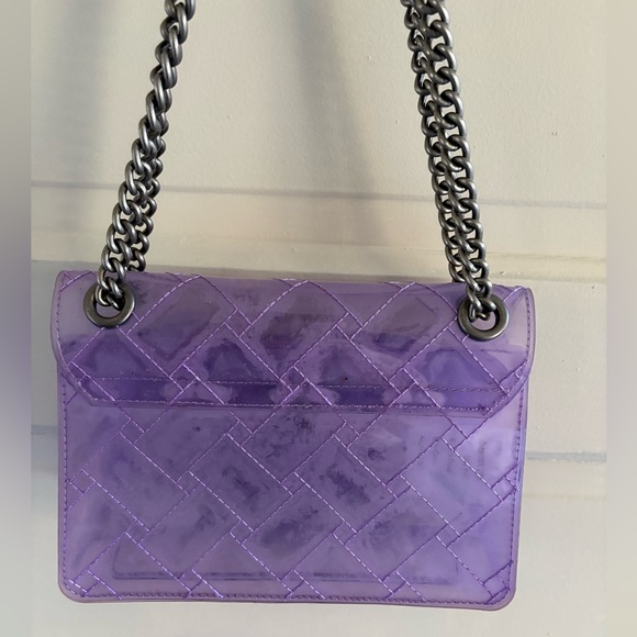 Kurt Geiger Purple Transparent Crossbody Bag - Picture 8 of 15